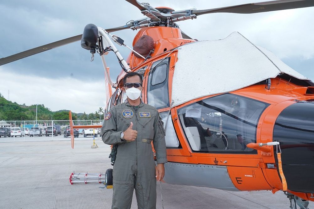 Begini Proses Evakuasi Rider WSBK dengan Helikopter Medis Mandalika