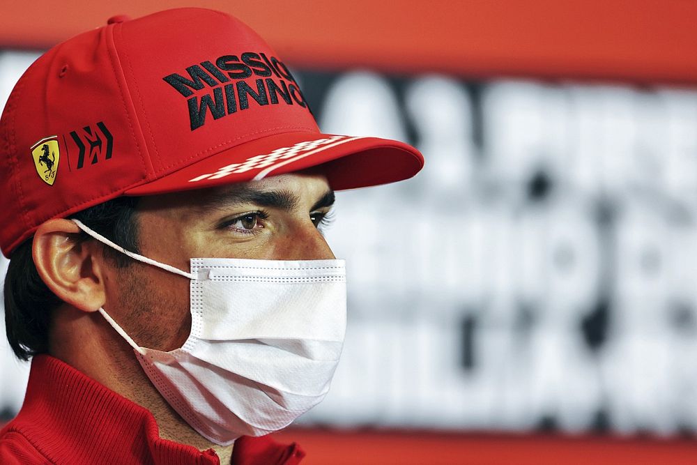 Carlos Sainz Jr., Ferrari in the Press Conference