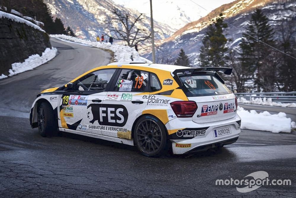 Luciano Linossi al Rally di Adria con una Polo R5