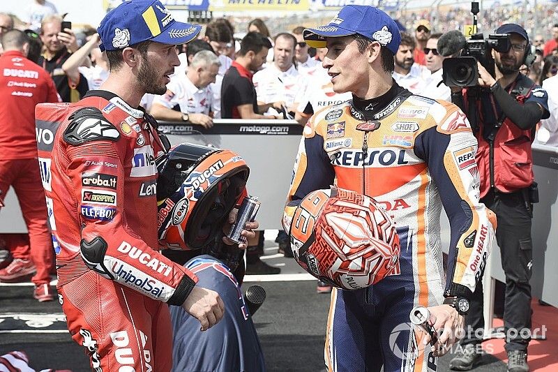 Marc Marquez, Repsol Honda Team, Andrea Dovizioso, Ducati Team