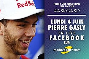 Pierre Gasly en Facebook Live : posez vos questions !