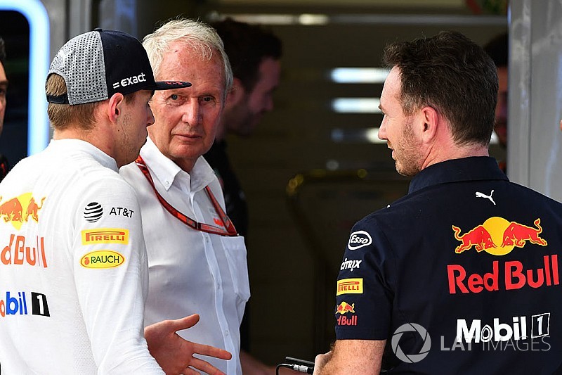 Party-Modus: Max Verstappen stellt sich gegen Helmut Marko