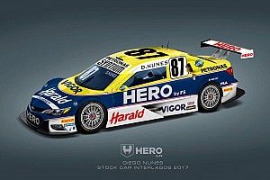 Nunes corre com pintura de carro campeão de Nelson Piquet