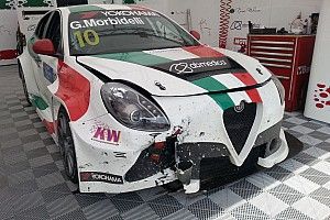 Alfa Romeo, Morbidelli: "Ho centrato un gomma e sono decollato!"