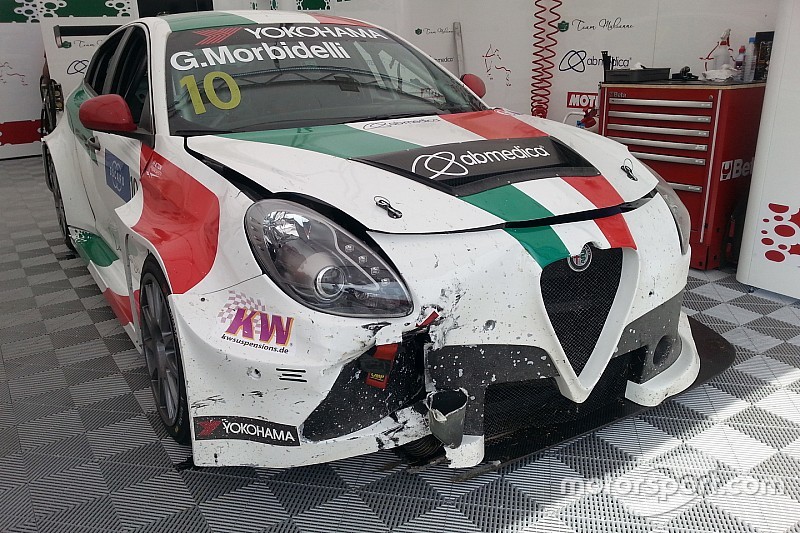 Alfa Romeo, Morbidelli: "Ho centrato un gomma e sono decollato!"