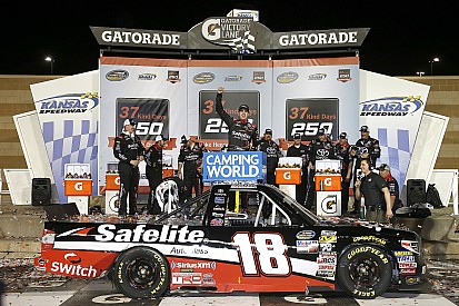 Noah Gragson beats Kyle Busch for NASCAR Truck win at Kansas