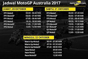 Jadwal lengkap MotoGP Australia 2017