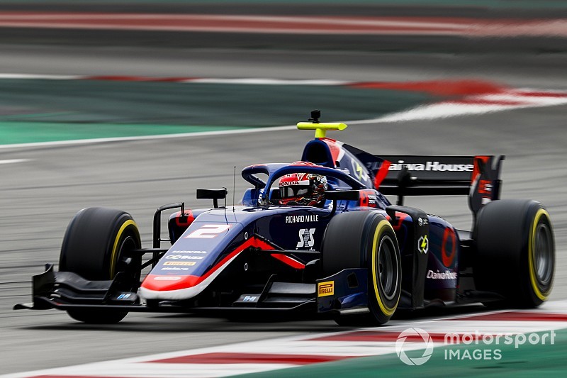F2バルセロナ合同テスト2日目:松下今季初のトップ10タイム。最速はセッテ・カマラ
