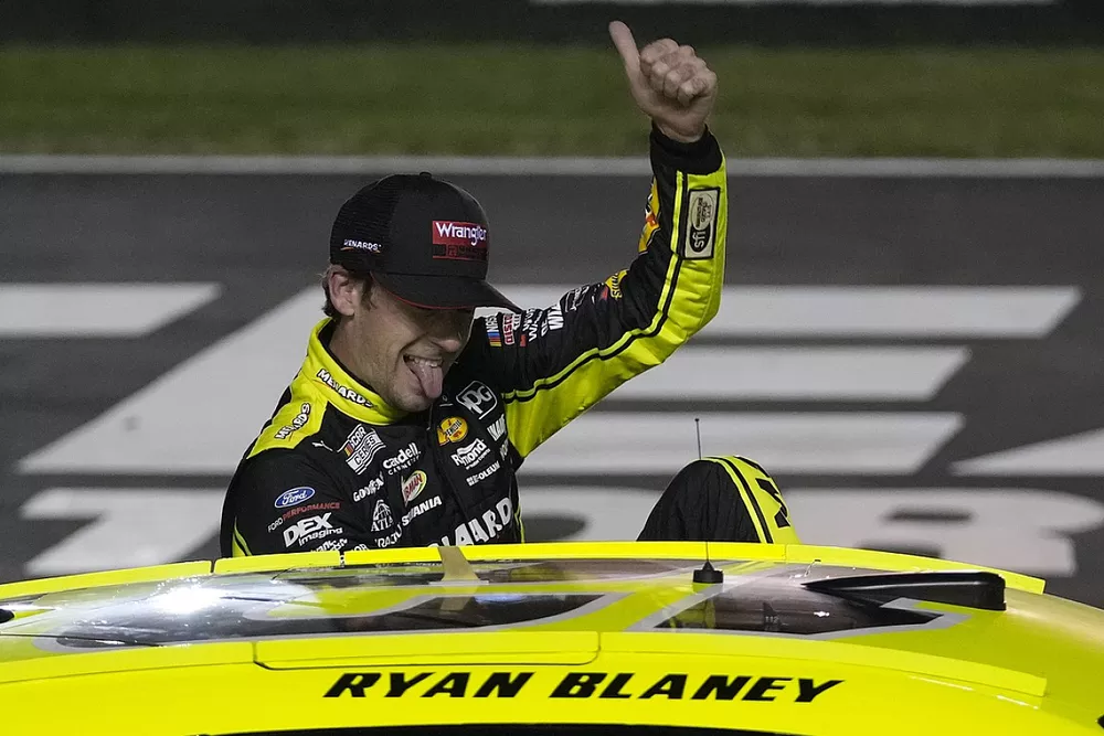 1. Ryan Blaney, Team Penske, Menards/Wrangler Ford Mustang