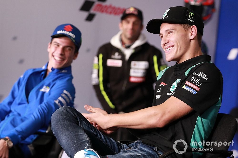 Joan Mir, Team Suzuki MotoGP, Fabio Quartararo, Petronas Yamaha SRT