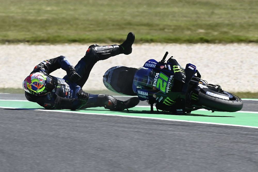 Franco Morbidelli, accidente de Yamaha Factory Racing
