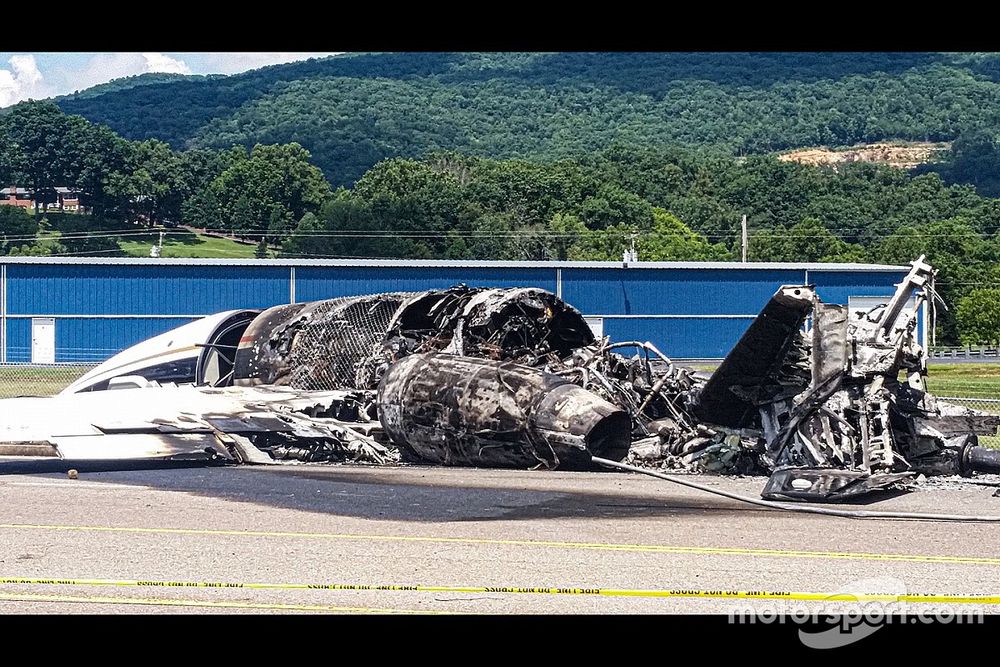 Dale Earnhardt Jr. plane crash wreckage