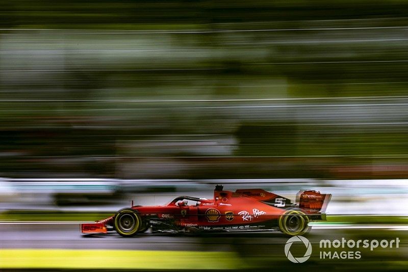 Vettel lidera una FP3 de Monza acortada y marcada por rebufos