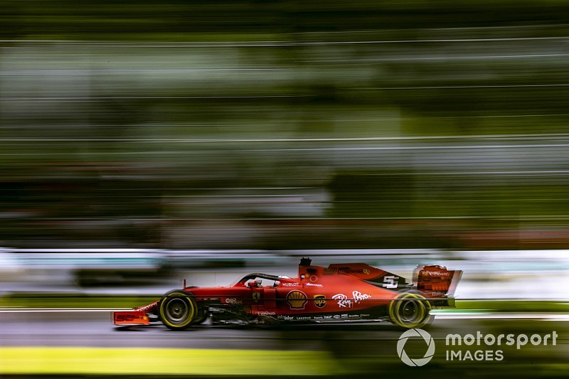 Vettel lidera una FP3 de Monza acortada y marcada por rebufos