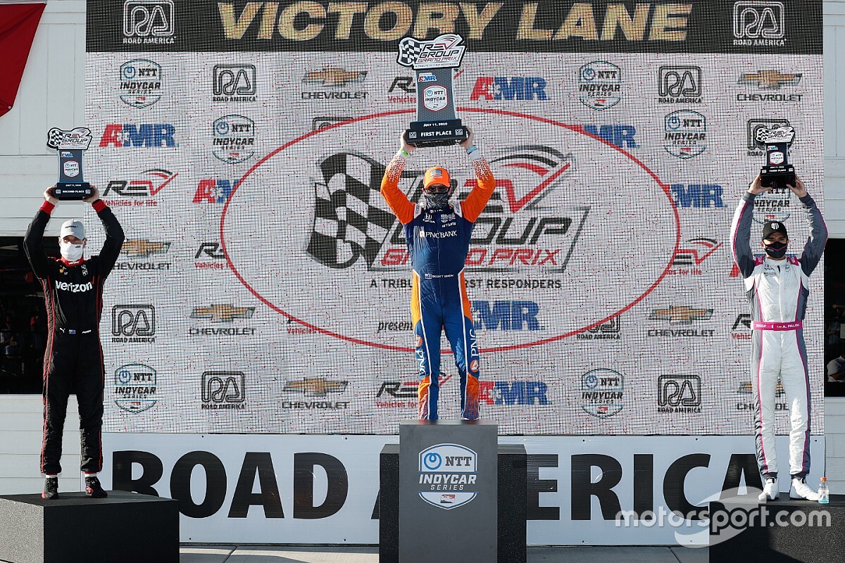 Palou logró su primer podio en IndyCar