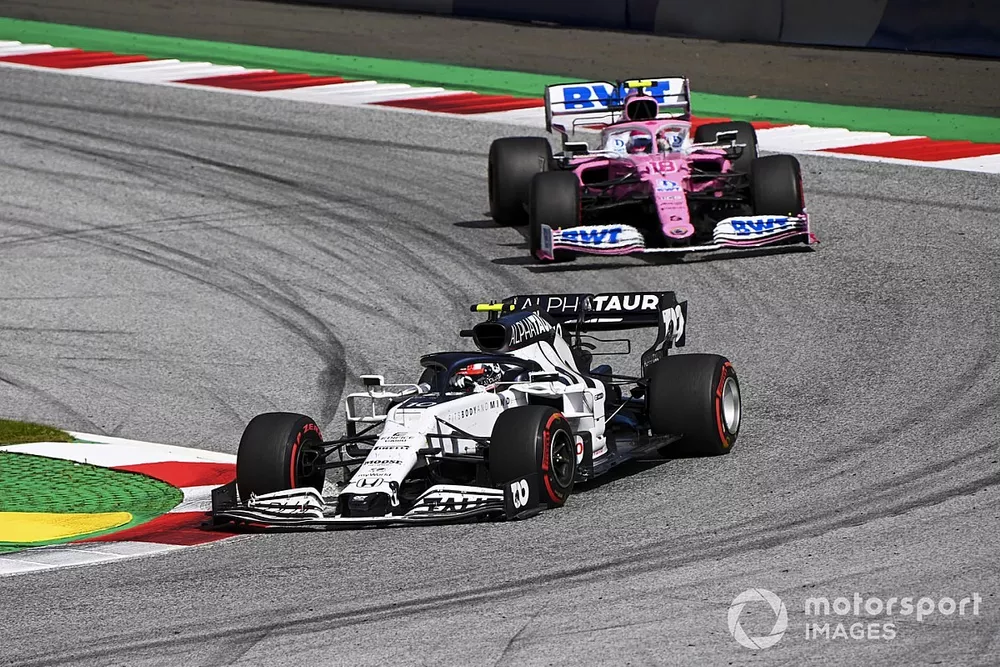 Pierre Gasly, AlphaTauri AT01, Lance Stroll, Racing Point RP20