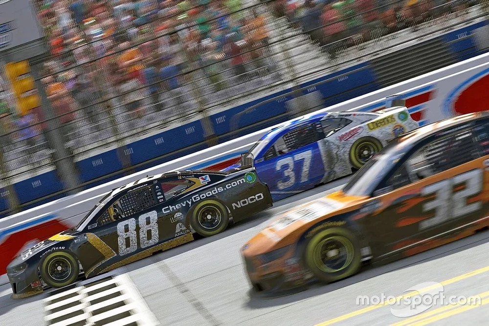 Alex Bowman wins, beating Corey LaJoie and Ryan Preece