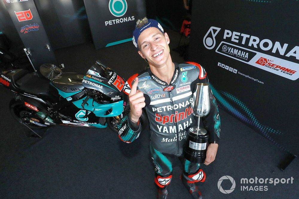 Le vainqueur Fabio Quartararo, Petronas Yamaha SRT