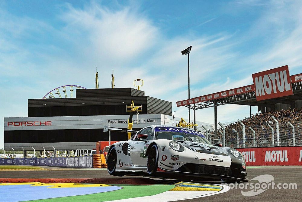 ¿Cuánto personal usa Porsche para las 24H de Le Mans virtuales?