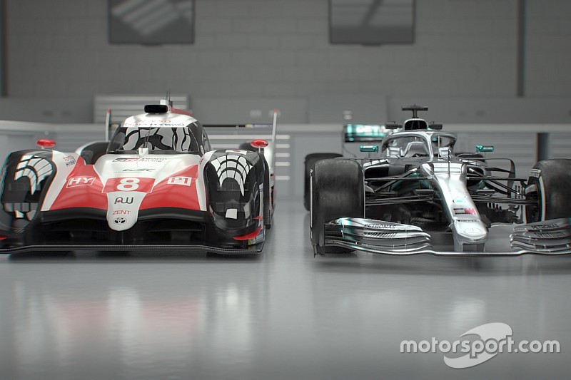 Ezt tudja a Forma-1 csúcsgépe, a Mercedes W10 a Toyota WEC monstruma ellen