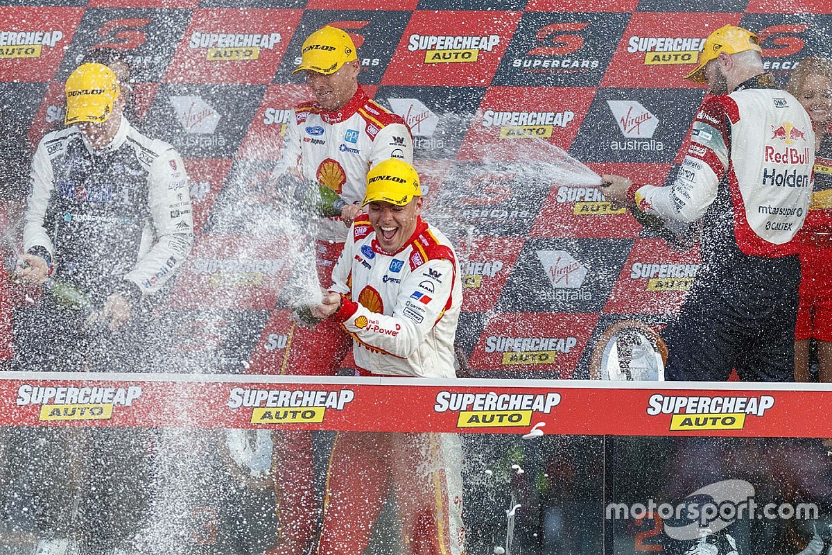 Bathurst celebration for Supercars medal winner