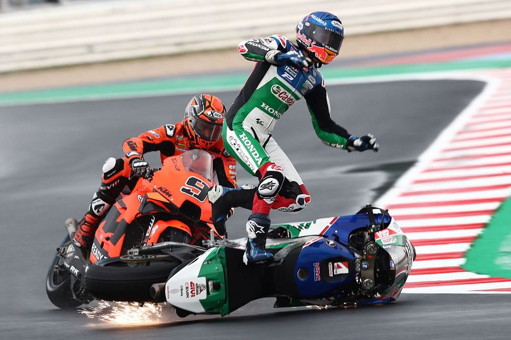 Las fotos de la complicada jornada de MotoGP en Misano