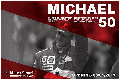 Museo Ferrari: il 3 gennaio aprirà "Michael 50" la mostra dedicata a Schumacher