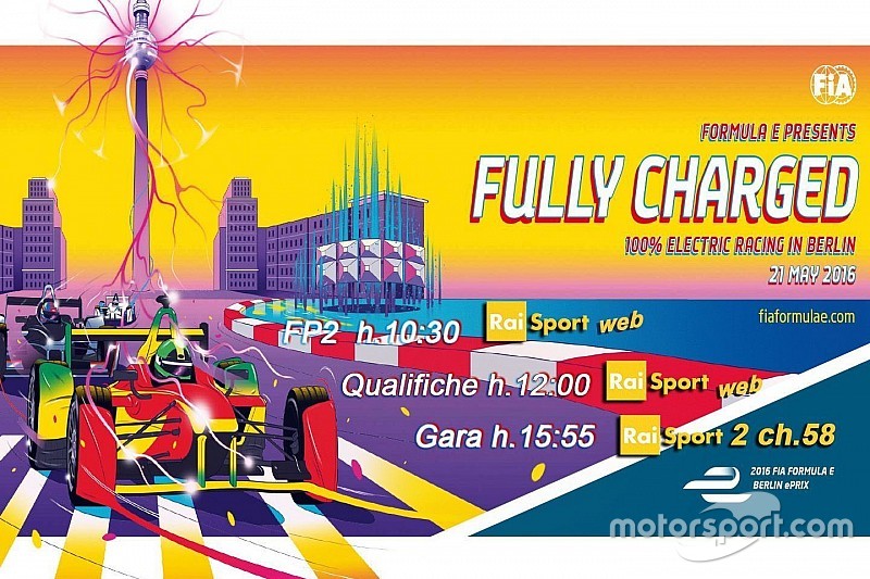 Ecco la programmazione TV dell'ePrix di Berlino