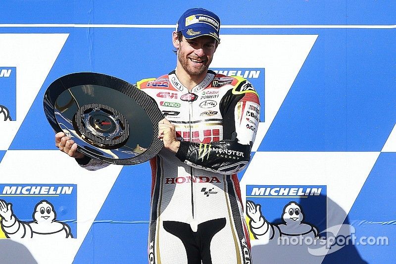 Podium: race winner Cal Crutchlow, Team LCR Honda