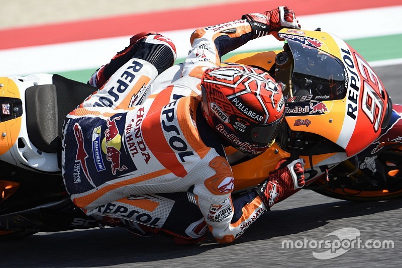 Bagaimana Marquez lolos dari gravel di Mugello?