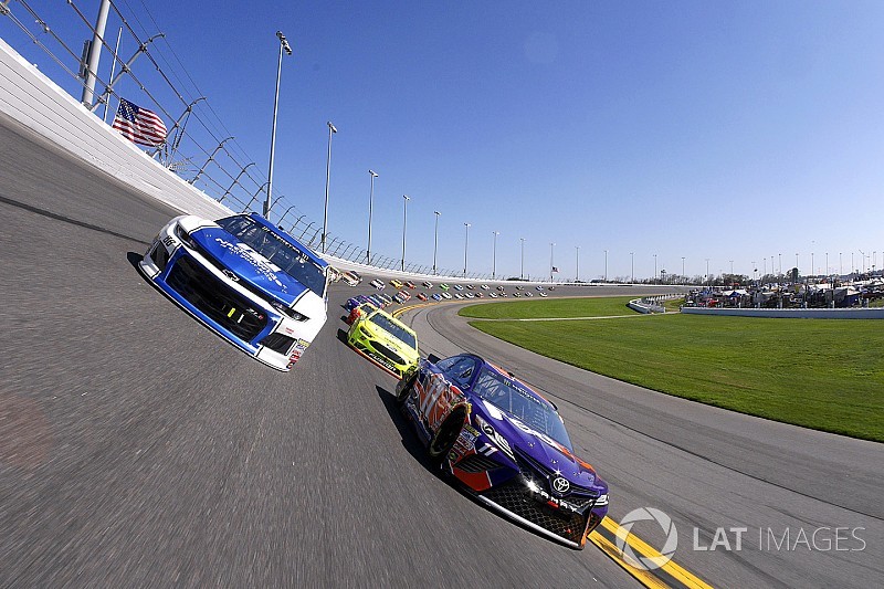 Denny Hamlin was "licking his chops" at shot to win second Daytona 500