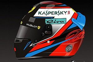 Raikkonen apresenta capacete de 2018 no Instagram