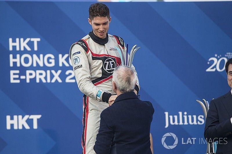 Podio: il terzo classificato Edoardo Mortara, Venturi Formula E