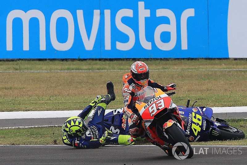 Galería del incidente entre Márquez y Rossi en Argentina