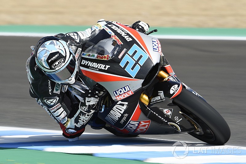 Moto2 Le Mans: Schrotter voor Marquez in eerste training, Bagnaia crasht