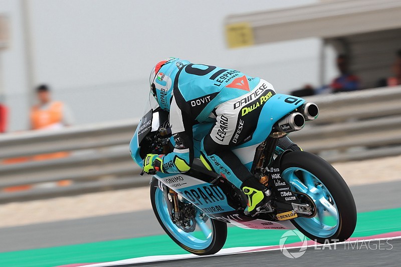 Moto3 Qatar: Dalla Porta topt warm-up, crash voor favoriet Martin