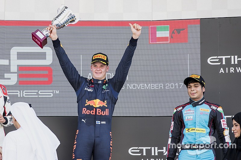 Niko Kari logra en Abu Dhabi su primera victoria en la GP3