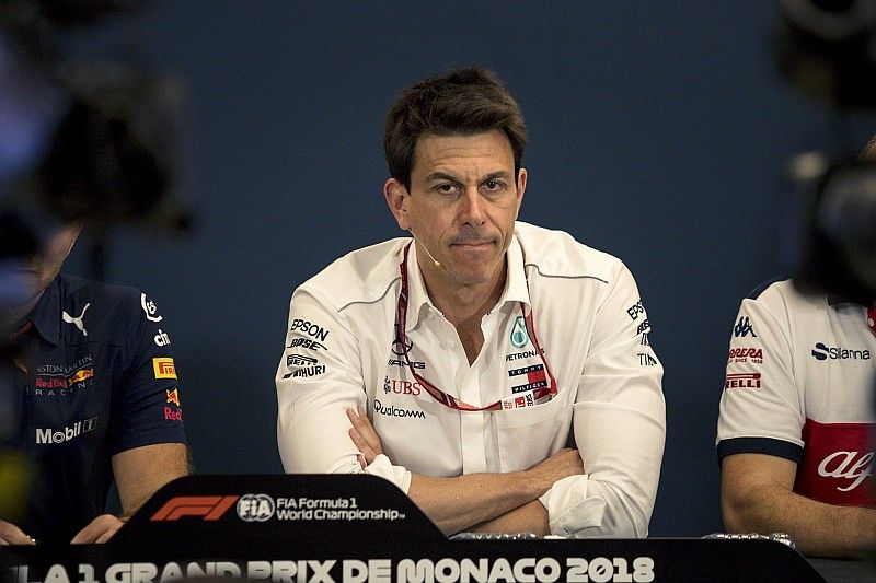 Toto Wolff, Mercedes AMG F1 Director of Motorsport in the Press Conference