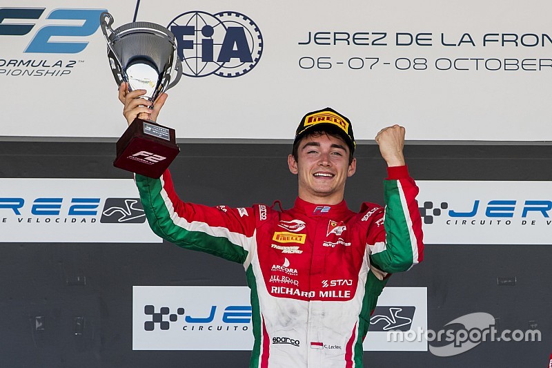 Leclerc dedica il titolo di Formula 2 al padre recentemente scomparso