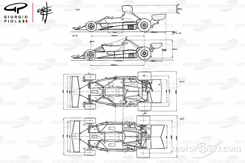 Comparaison entre la Ferrari 312T2 et la 312T