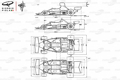 Dibujos técnicos de Piola de los autos de Lauda en F1