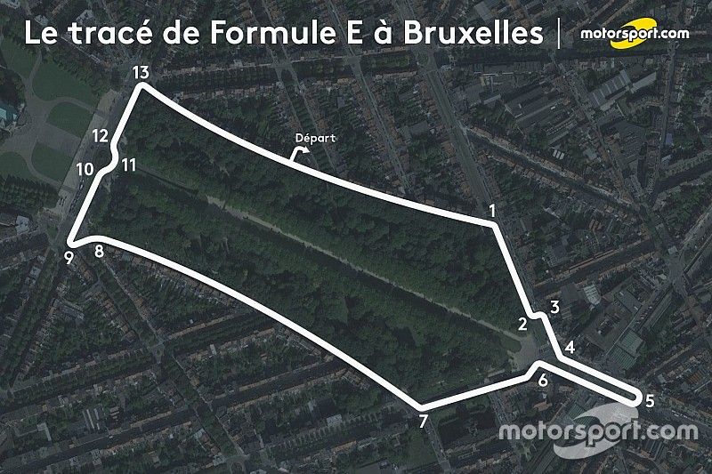 Le tracé du ePrix de Bruxelles