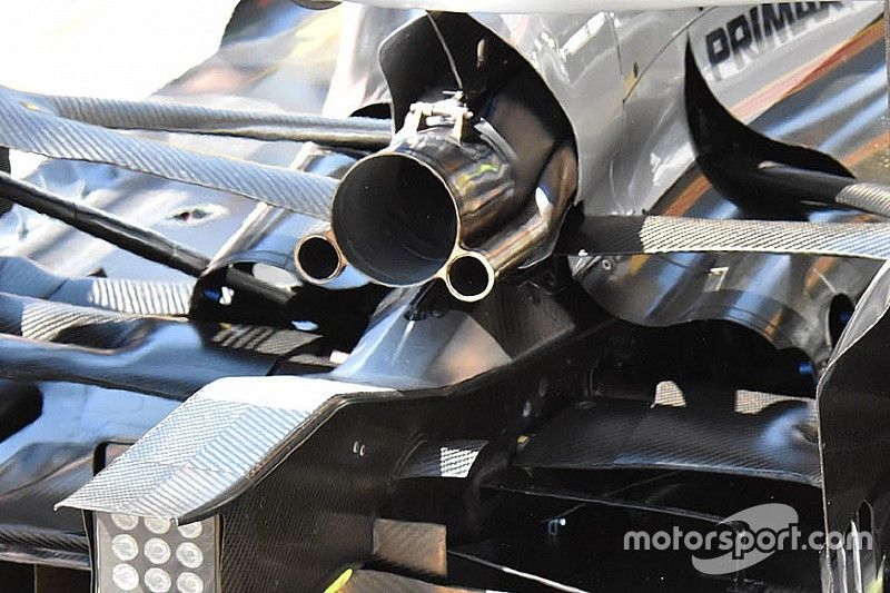 Mercedes AMG F1 W08 rear detail