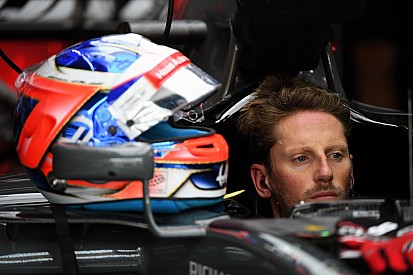 Tweede training afgebroken na crash Grosjean door losgekomen putdeksel