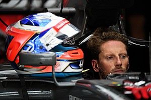 Tweede training afgebroken na crash Grosjean door losgekomen putdeksel