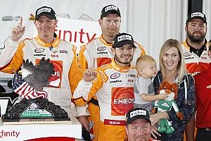 Kyle Larson wins rain-shortened Xfinity race at Pocono