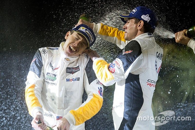 GTLM podium: Oliver Gavin, Tommy Milner, Corvette Racing