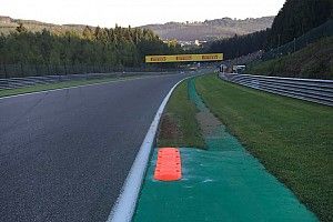 Spa installs new kerb for Belgian GP race