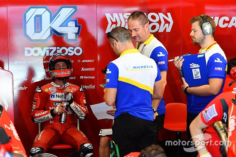 Dovizioso : les Michelin n'aiment pas les changements de pression