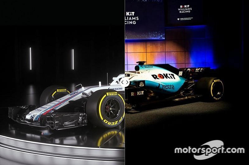 Vergleich Design Formel-1-Autos 2018 vs. 2019: Williams